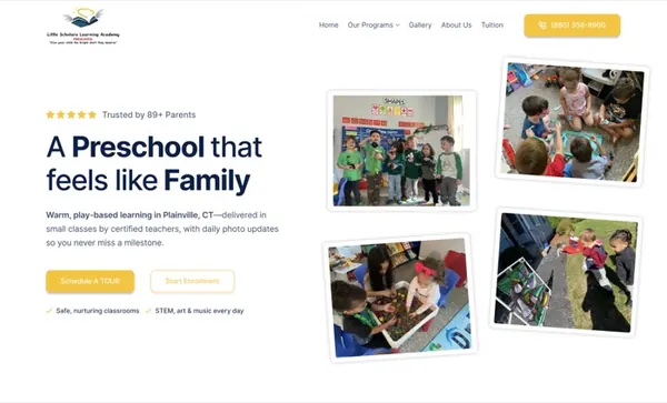 Website design sample