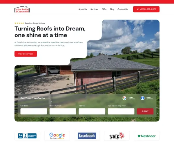 Website design sample