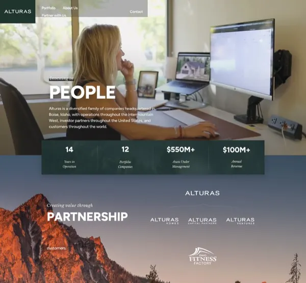 Website design sample