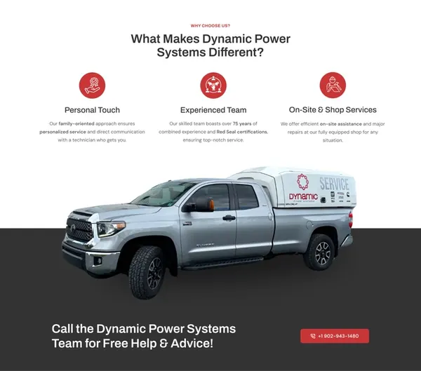 Website design sample