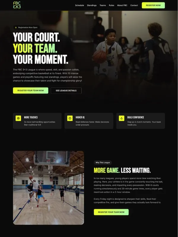 Website design sample