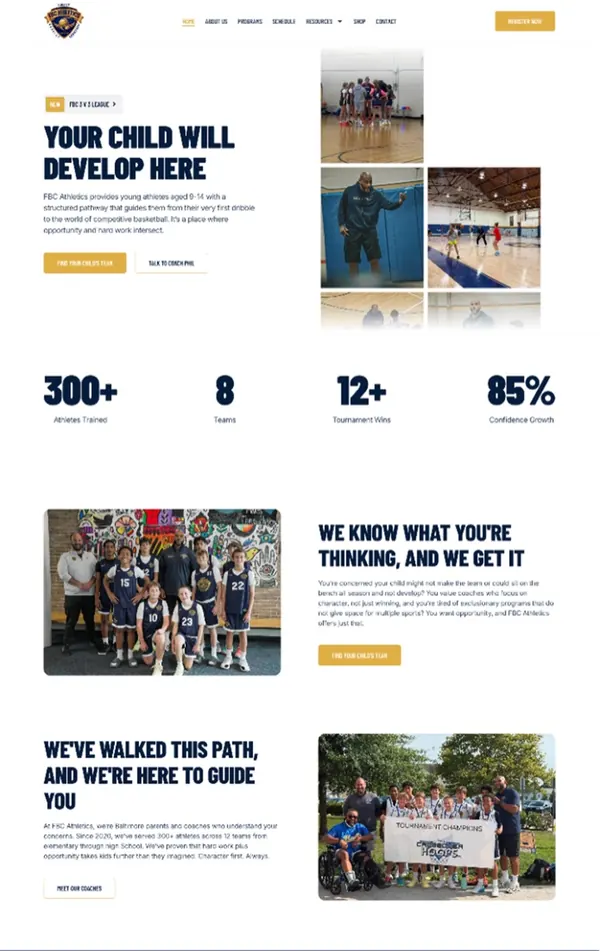 Website design sample